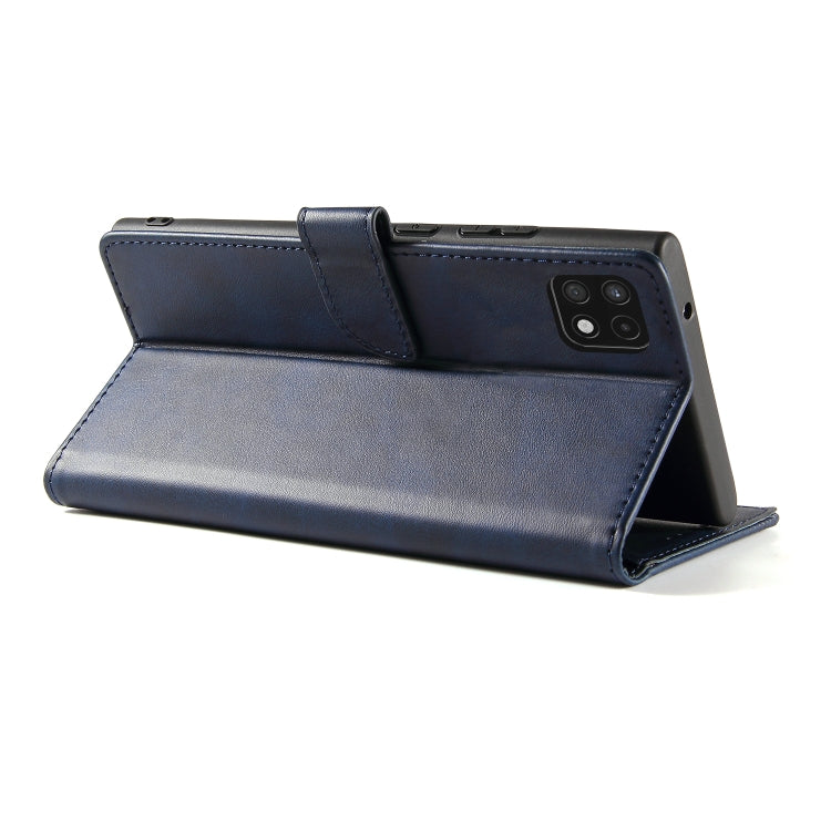For Samsung Galaxy A22 5G Calf Texture Buckle Horizontal Flip Leather Case with Holder & Card Slots & Wallet