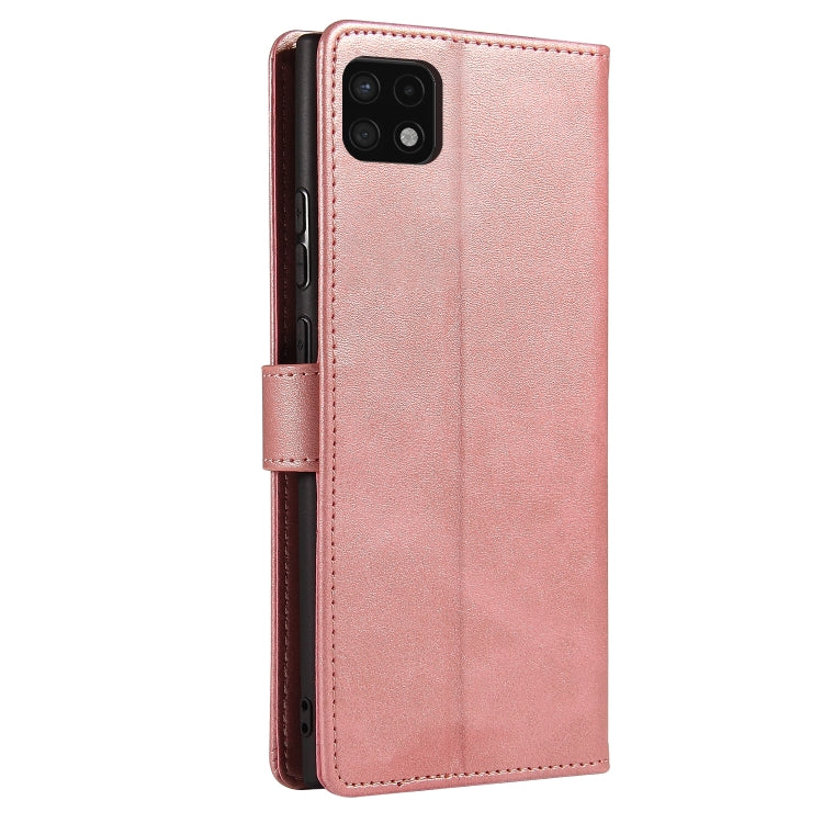 For Samsung Galaxy A22 5G Calf Texture Buckle Horizontal Flip Leather Case with Holder & Card Slots & Wallet