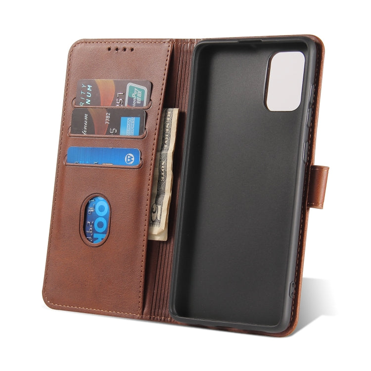 For Samsung Galaxy A71 Calf Texture Buckle Horizontal Flip Leather Case with Holder & Card Slots & Wallet