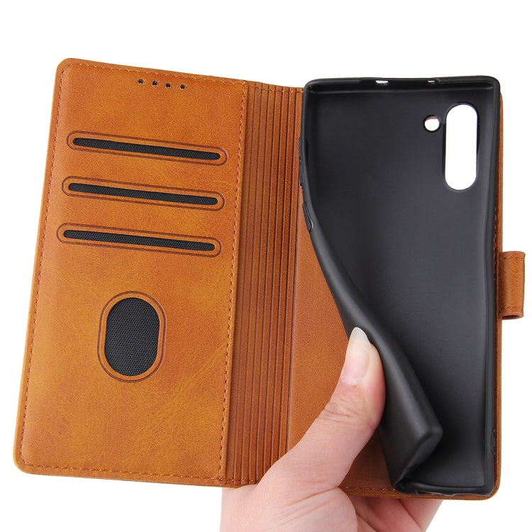 For Samsung Galaxy Note10 Calf Texture Buckle Horizontal Flip Leather Case with Holder & Card Slots & Wallet