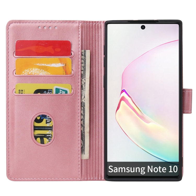 For Samsung Galaxy Note10 Calf Texture Buckle Horizontal Flip Leather Case with Holder & Card Slots & Wallet