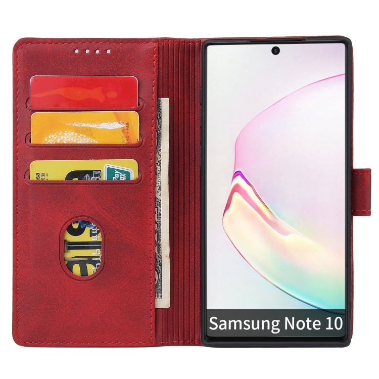 For Samsung Galaxy Note10 Calf Texture Buckle Horizontal Flip Leather Case with Holder & Card Slots & Wallet