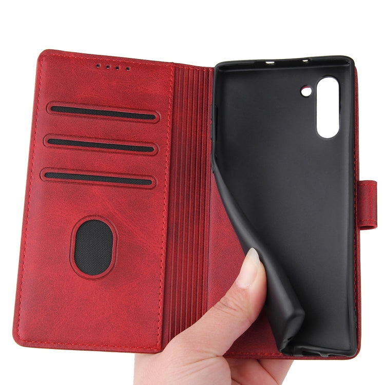 For Samsung Galaxy Note10 Calf Texture Buckle Horizontal Flip Leather Case with Holder & Card Slots & Wallet