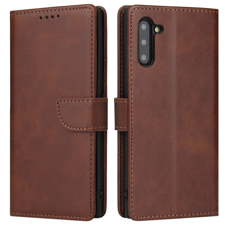 For Samsung Galaxy Note10 Calf Texture Buckle Horizontal Flip Leather Case with Holder & Card Slots & Wallet