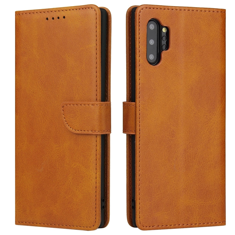 For Samsung Galaxy Note10+ Calf Texture Buckle Horizontal Flip Leather Case with Holder & Card Slots & Wallet