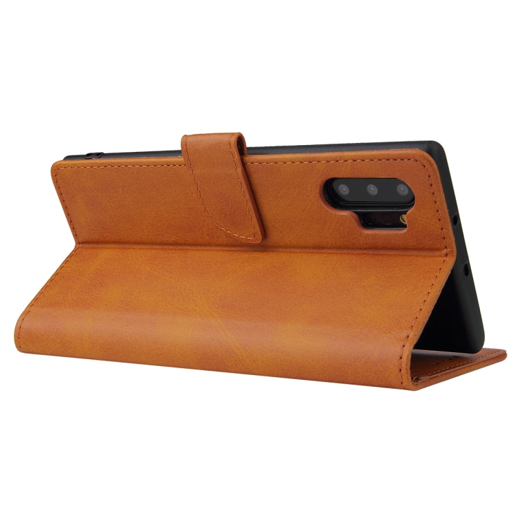 For Samsung Galaxy Note10+ Calf Texture Buckle Horizontal Flip Leather Case with Holder & Card Slots & Wallet