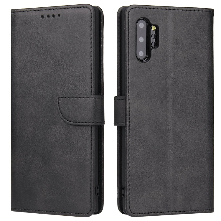 For Samsung Galaxy Note10+ Calf Texture Buckle Horizontal Flip Leather Case with Holder & Card Slots & Wallet