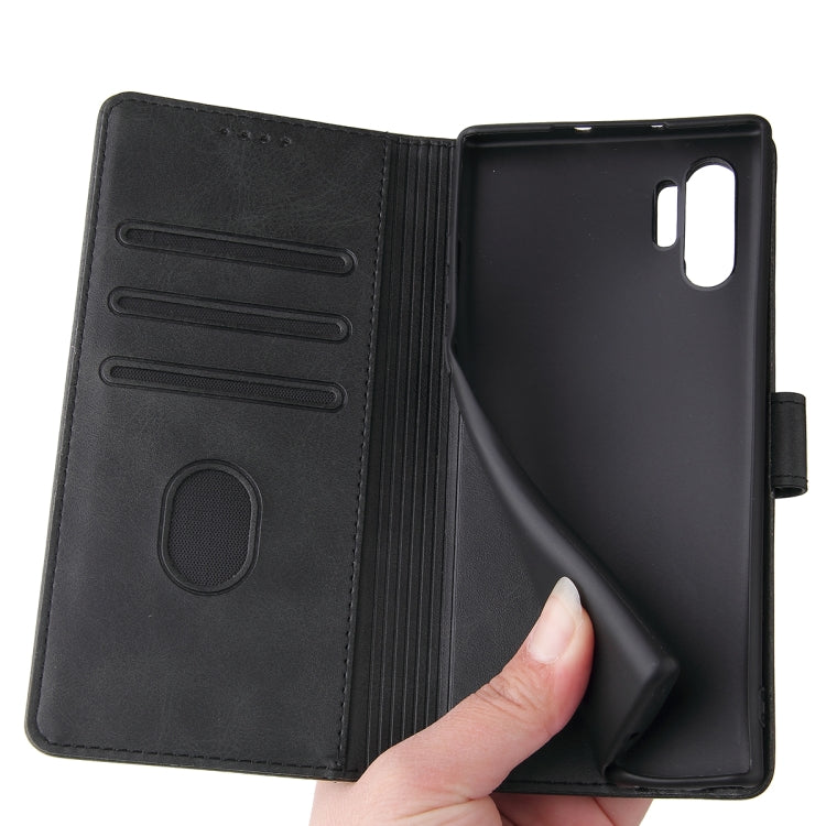 For Samsung Galaxy Note10+ Calf Texture Buckle Horizontal Flip Leather Case with Holder & Card Slots & Wallet