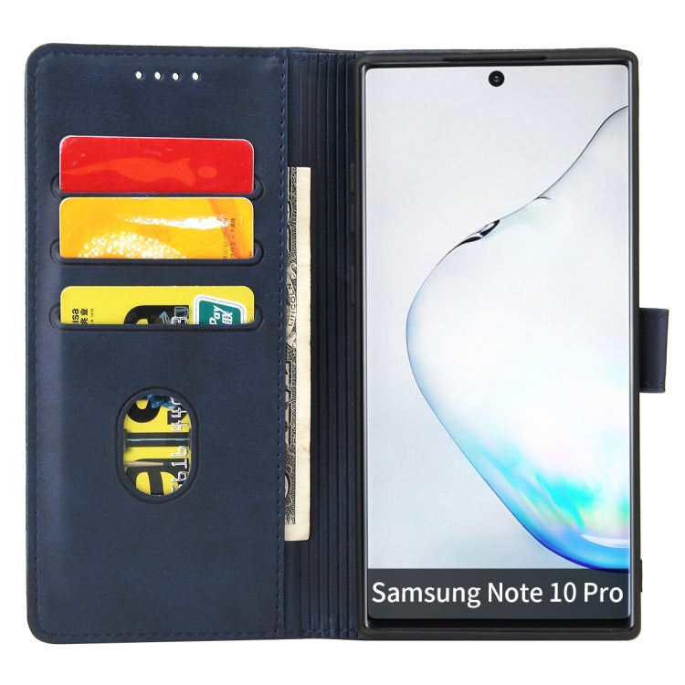 For Samsung Galaxy Note10+ Calf Texture Buckle Horizontal Flip Leather Case with Holder & Card Slots & Wallet