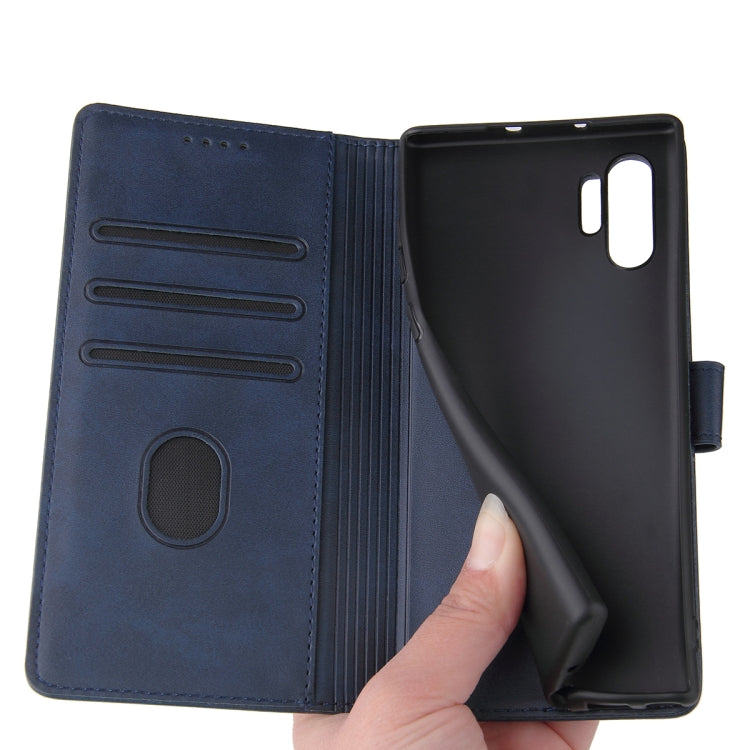 For Samsung Galaxy Note10+ Calf Texture Buckle Horizontal Flip Leather Case with Holder & Card Slots & Wallet