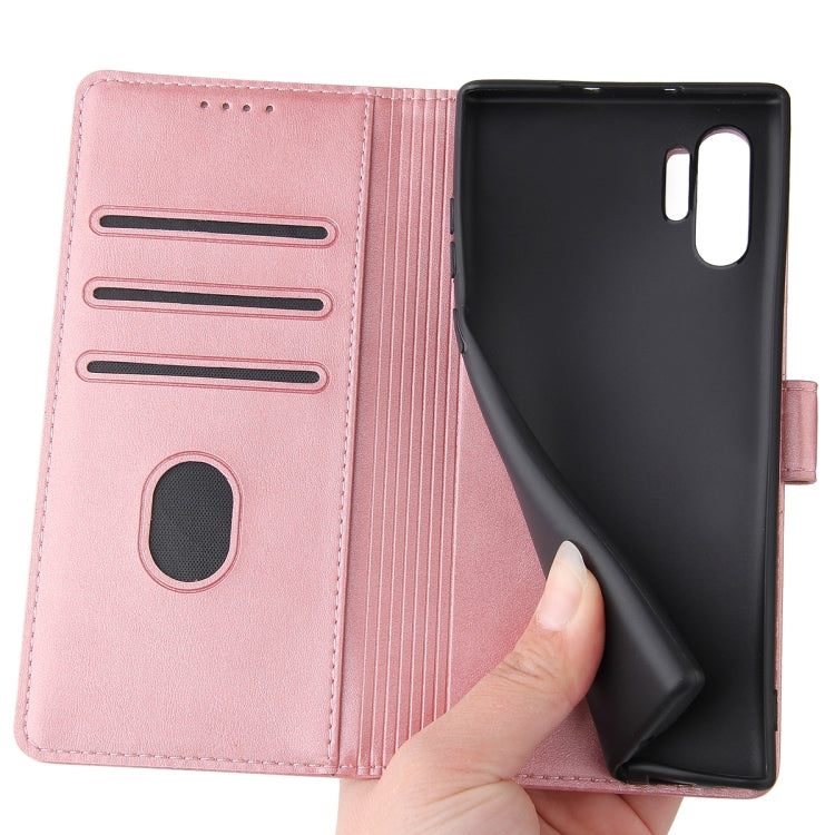 For Samsung Galaxy Note10+ Calf Texture Buckle Horizontal Flip Leather Case with Holder & Card Slots & Wallet