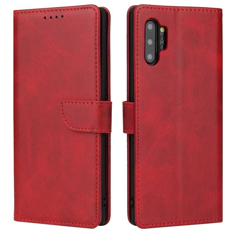 For Samsung Galaxy Note10+ Calf Texture Buckle Horizontal Flip Leather Case with Holder & Card Slots & Wallet