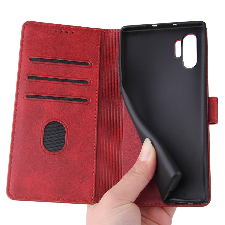 For Samsung Galaxy Note10+ Calf Texture Buckle Horizontal Flip Leather Case with Holder & Card Slots & Wallet