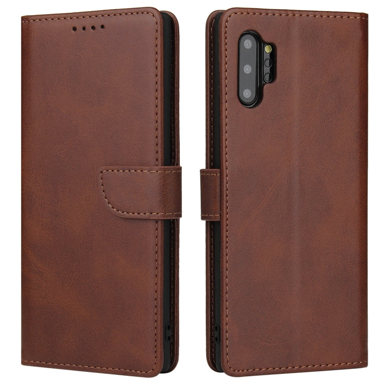 For Samsung Galaxy Note10+ Calf Texture Buckle Horizontal Flip Leather Case with Holder & Card Slots & Wallet