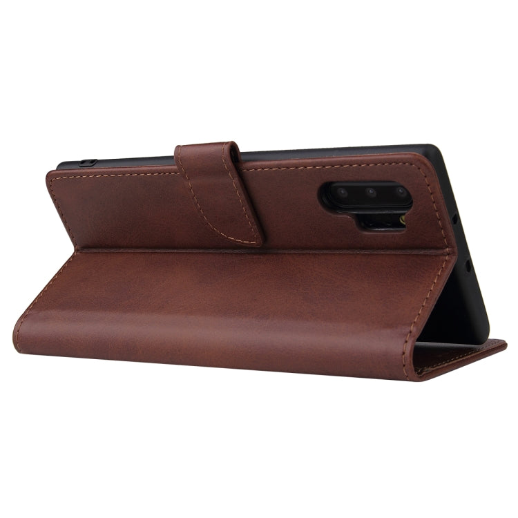 For Samsung Galaxy Note10+ Calf Texture Buckle Horizontal Flip Leather Case with Holder & Card Slots & Wallet