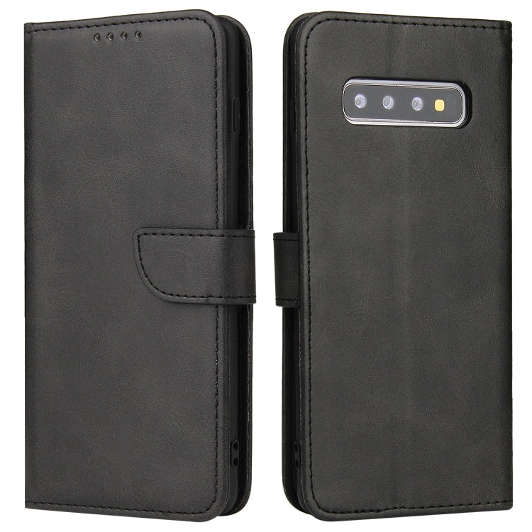 For Samsung Galaxy S10 Calf Texture Buckle Horizontal Flip Leather Case with Holder & Card Slots & Wallet