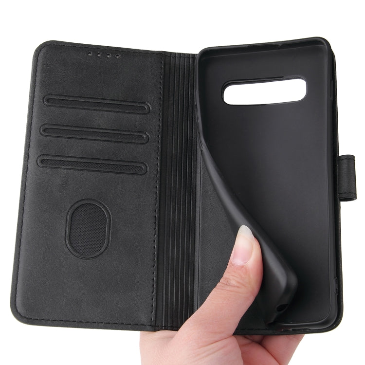 For Samsung Galaxy S10 Calf Texture Buckle Horizontal Flip Leather Case with Holder & Card Slots & Wallet