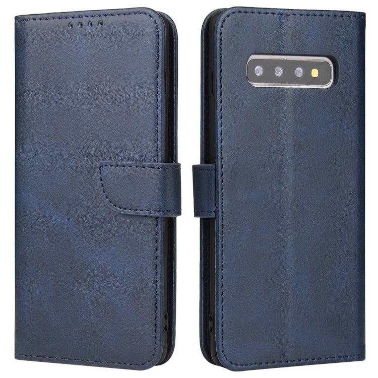 For Samsung Galaxy S10 Calf Texture Buckle Horizontal Flip Leather Case with Holder & Card Slots & Wallet