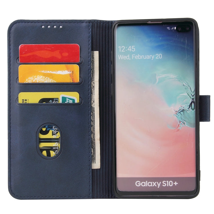 For Samsung Galaxy S10+ Calf Texture Buckle Horizontal Flip Leather Case with Holder & Card Slots & Wallet