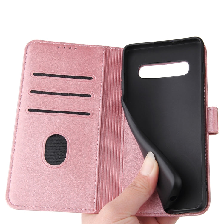 For Samsung Galaxy S10+ Calf Texture Buckle Horizontal Flip Leather Case with Holder & Card Slots & Wallet
