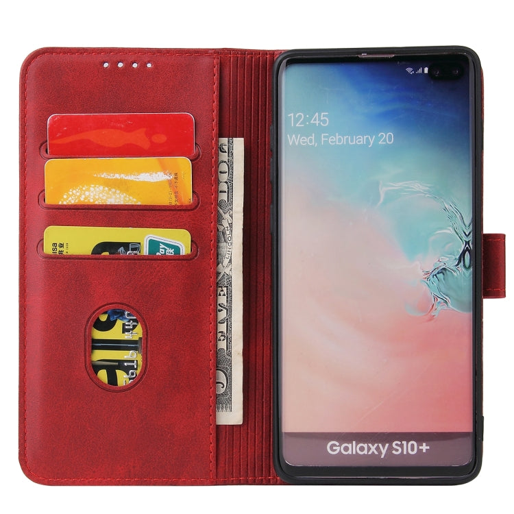 For Samsung Galaxy S10+ Calf Texture Buckle Horizontal Flip Leather Case with Holder & Card Slots & Wallet