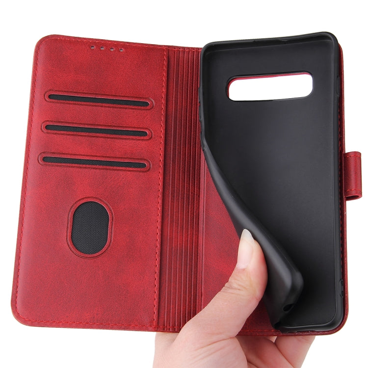 For Samsung Galaxy S10+ Calf Texture Buckle Horizontal Flip Leather Case with Holder & Card Slots & Wallet