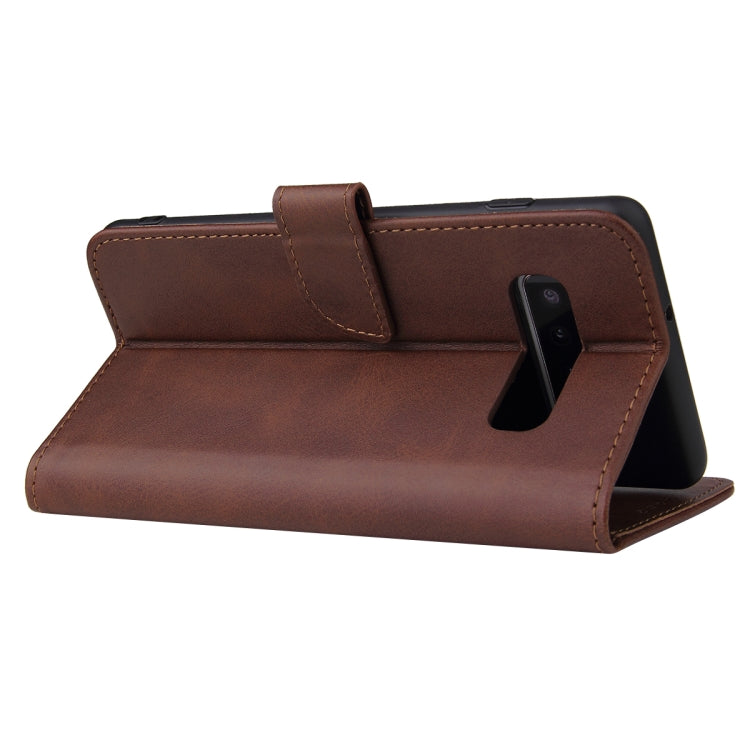 For Samsung Galaxy S10+ Calf Texture Buckle Horizontal Flip Leather Case with Holder & Card Slots & Wallet