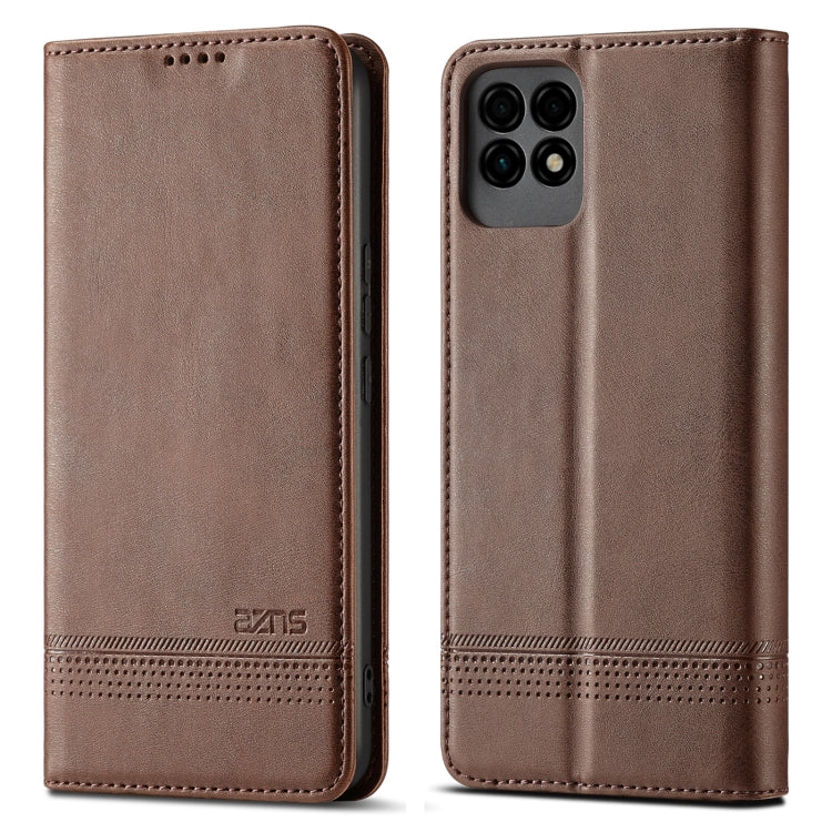 For Huawei Maimang 10 SE AZNS Magnetic Calf Texture Horizontal Flip Leather Case with Card Slots & Holder & Wallet