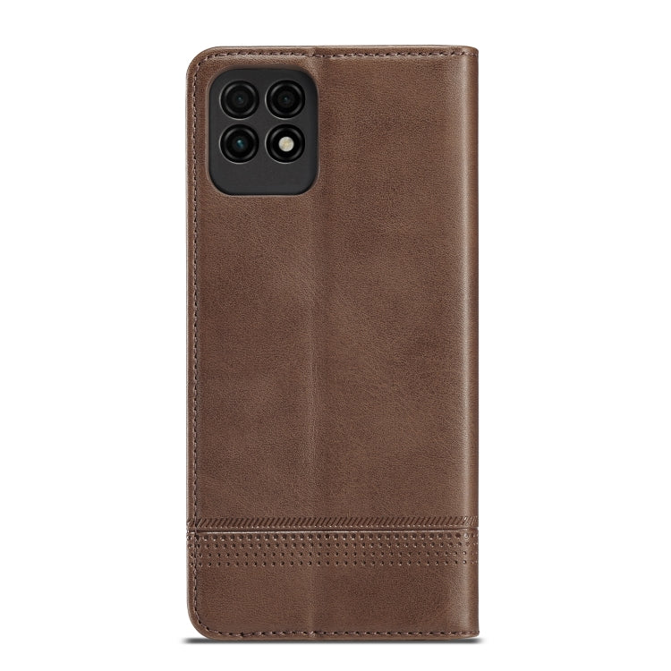 For Huawei Maimang 10 SE AZNS Magnetic Calf Texture Horizontal Flip Leather Case with Card Slots & Holder & Wallet