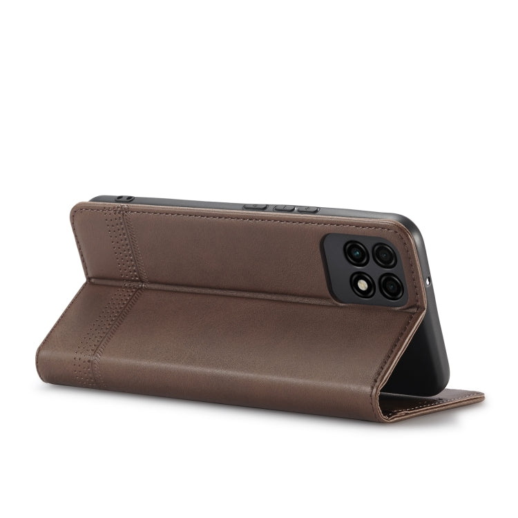 For Huawei Maimang 10 SE AZNS Magnetic Calf Texture Horizontal Flip Leather Case with Card Slots & Holder & Wallet