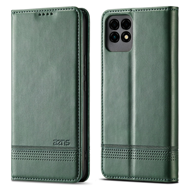 For Huawei Maimang 10 SE AZNS Magnetic Calf Texture Horizontal Flip Leather Case with Card Slots & Holder & Wallet