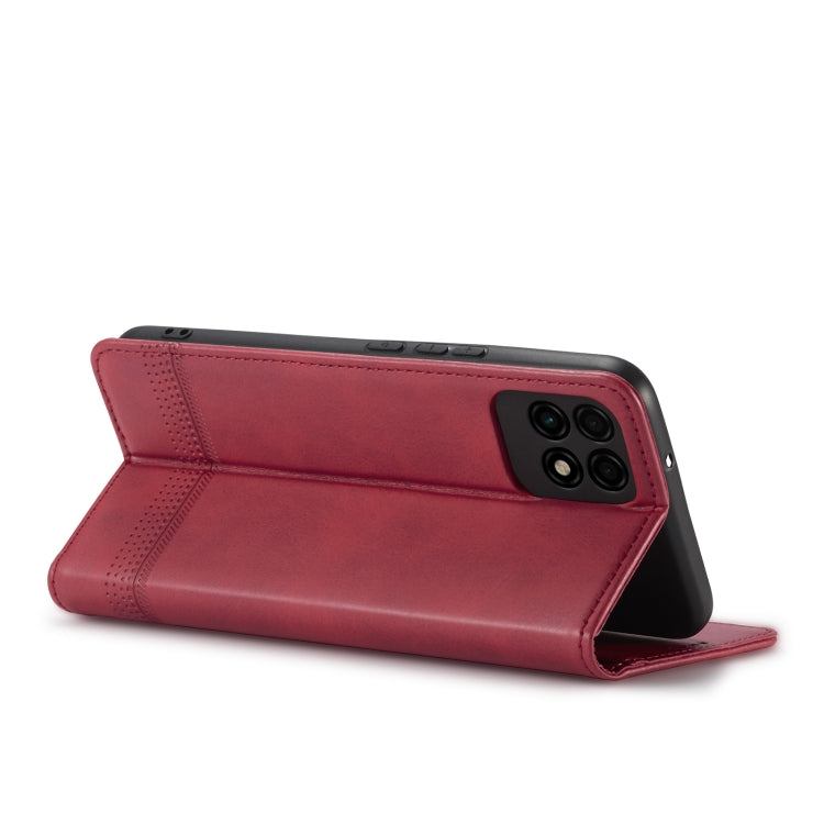 For Huawei Maimang 10 SE AZNS Magnetic Calf Texture Horizontal Flip Leather Case with Card Slots & Holder & Wallet