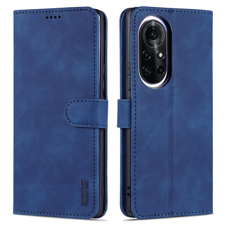 For Huawei nova 8 AZNS Skin Feel Calf Texture Horizontal Flip Leather Case with Card Slots & Holder & Wallet