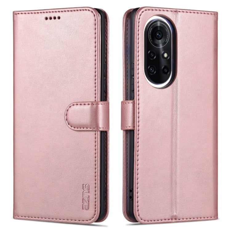 For Huawei nova 8 AZNS Skin Feel Calf Texture Horizontal Flip Leather Case with Card Slots & Holder & Wallet