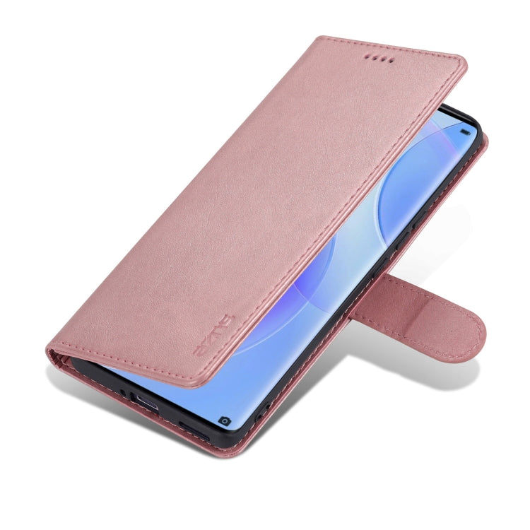 For Huawei nova 8 AZNS Skin Feel Calf Texture Horizontal Flip Leather Case with Card Slots & Holder & Wallet
