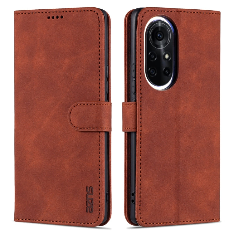 For Huawei nova 8 AZNS Skin Feel Calf Texture Horizontal Flip Leather Case with Card Slots & Holder & Wallet