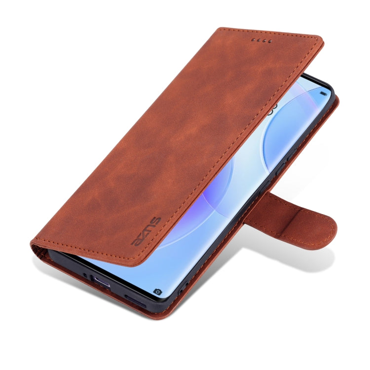 For Huawei nova 8 AZNS Skin Feel Calf Texture Horizontal Flip Leather Case with Card Slots & Holder & Wallet