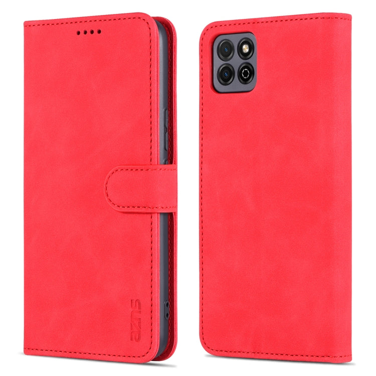 For Honor Play 20 AZNS Skin Feel Calf Texture Horizontal Flip Leather Case with Card Slots & Holder & Wallet