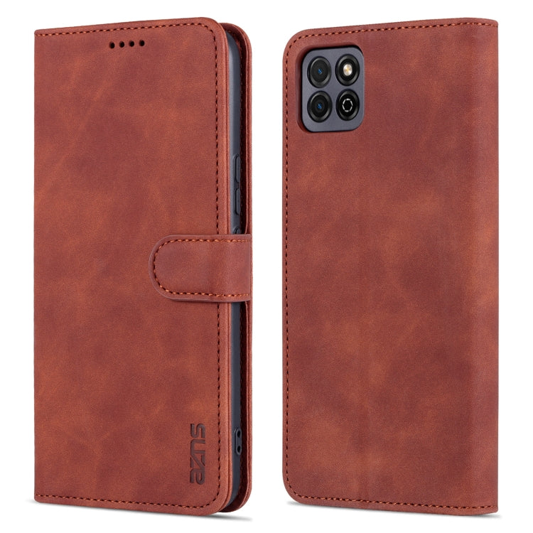 For Honor Play 20 AZNS Skin Feel Calf Texture Horizontal Flip Leather Case with Card Slots & Holder & Wallet