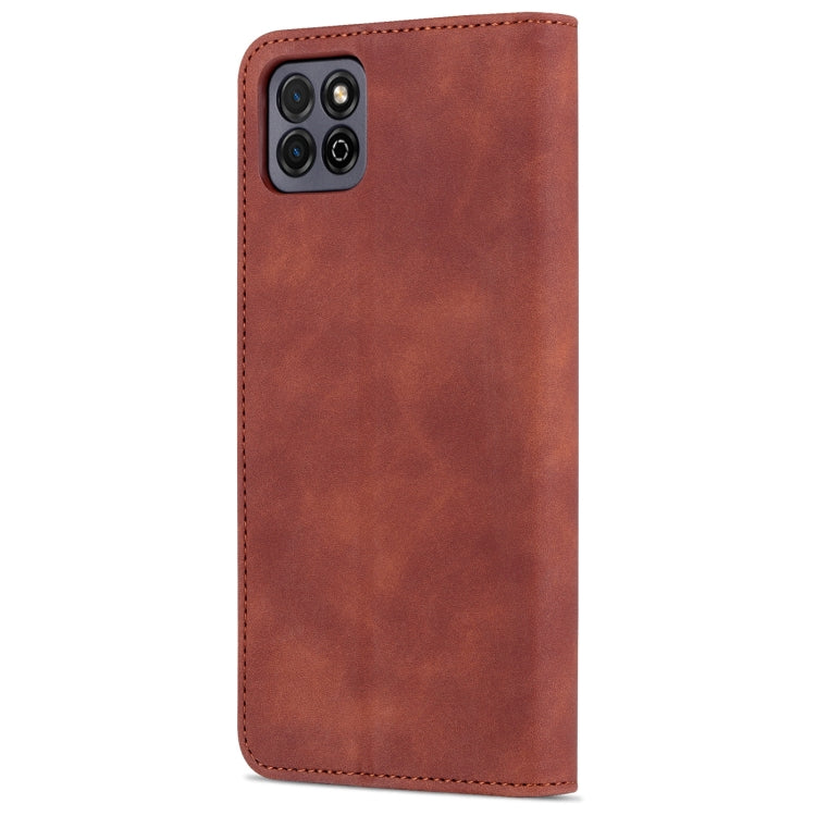For Honor Play 20 AZNS Skin Feel Calf Texture Horizontal Flip Leather Case with Card Slots & Holder & Wallet
