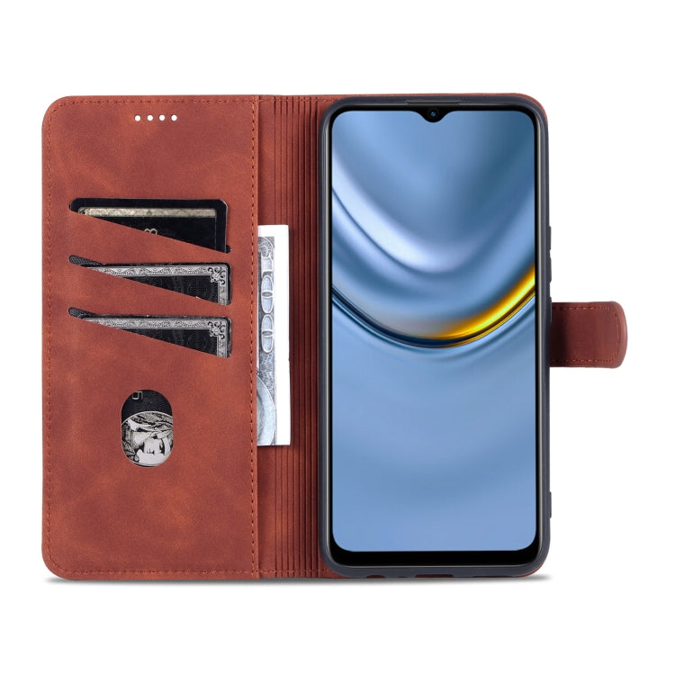 For Honor Play 20 AZNS Skin Feel Calf Texture Horizontal Flip Leather Case with Card Slots & Holder & Wallet