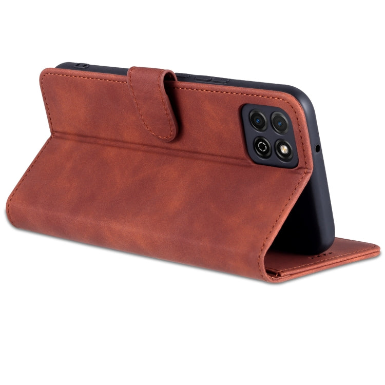 For Honor Play 20 AZNS Skin Feel Calf Texture Horizontal Flip Leather Case with Card Slots & Holder & Wallet