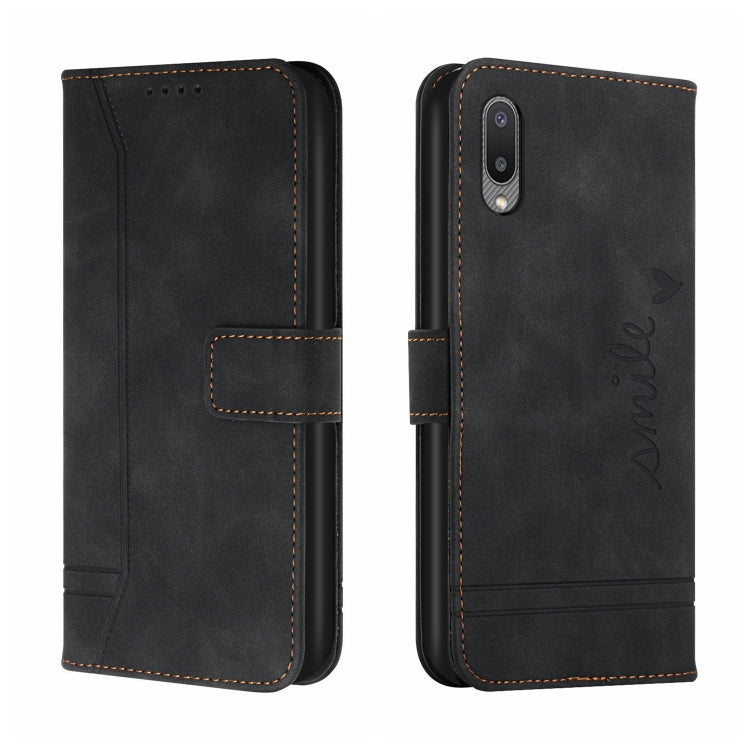 For Samsung Galaxy A02 Retro Skin Feel Horizontal Flip Soft TPU + PU Leather Case with Holder & Card Slots & Photo Frame