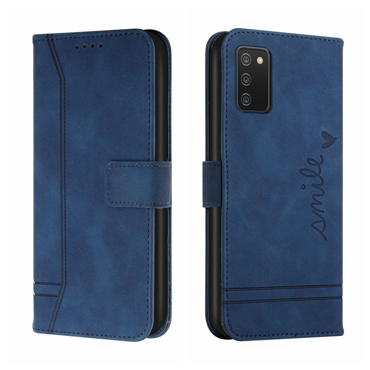 For Samsung Galaxy A02s EU Version Retro Skin Feel Horizontal Flip Soft TPU + PU Leather Case with Holder & Card Slots & Photo Frame