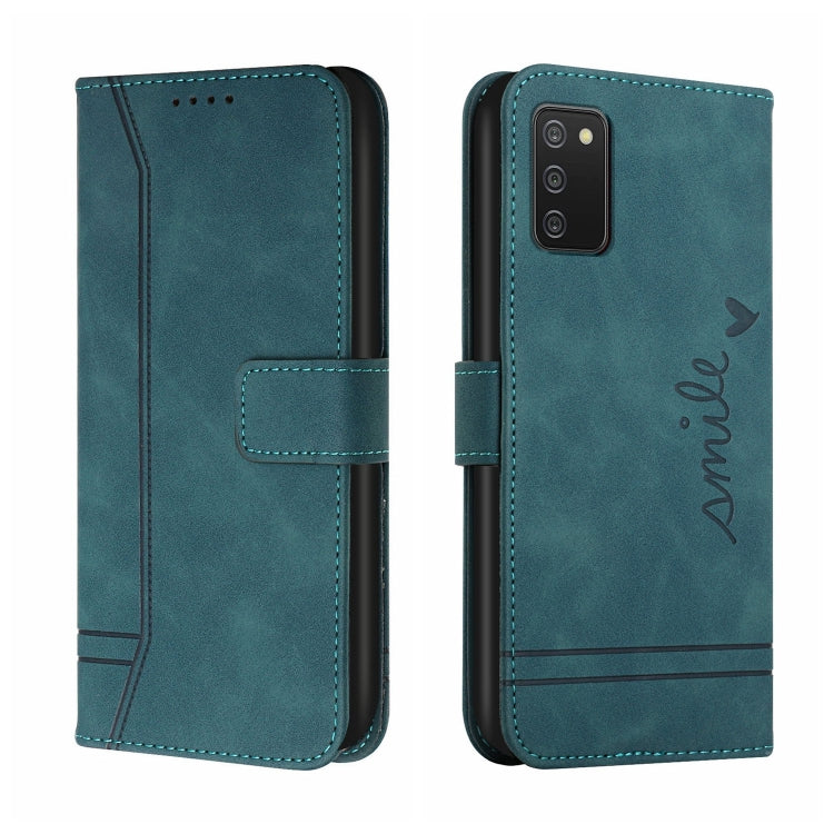 For Samsung Galaxy A02s EU Version Retro Skin Feel Horizontal Flip Soft TPU + PU Leather Case with Holder & Card Slots & Photo Frame