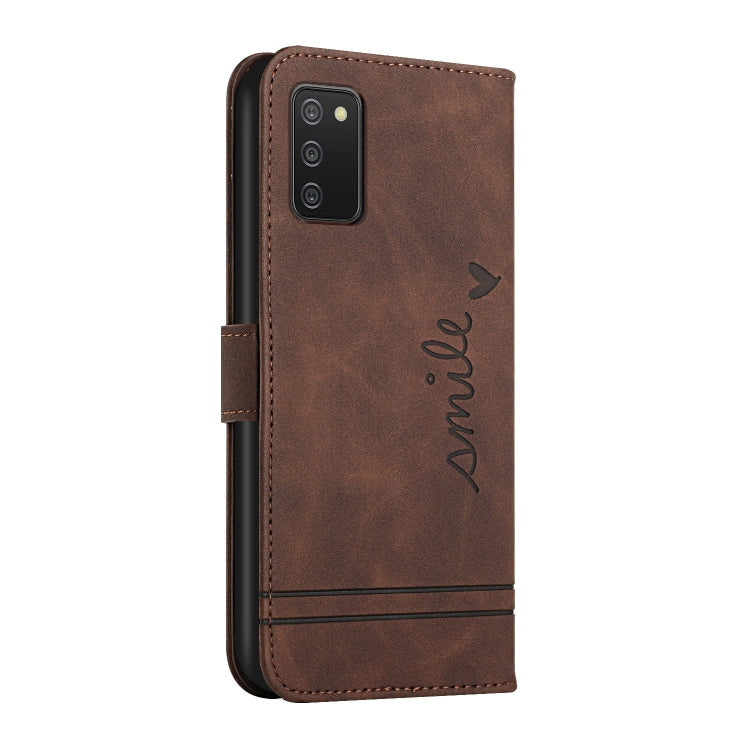 For Samsung Galaxy A02s US Version Retro Skin Feel Horizontal Flip Soft TPU + PU Leather Case with Holder & Card Slots & Photo Frame