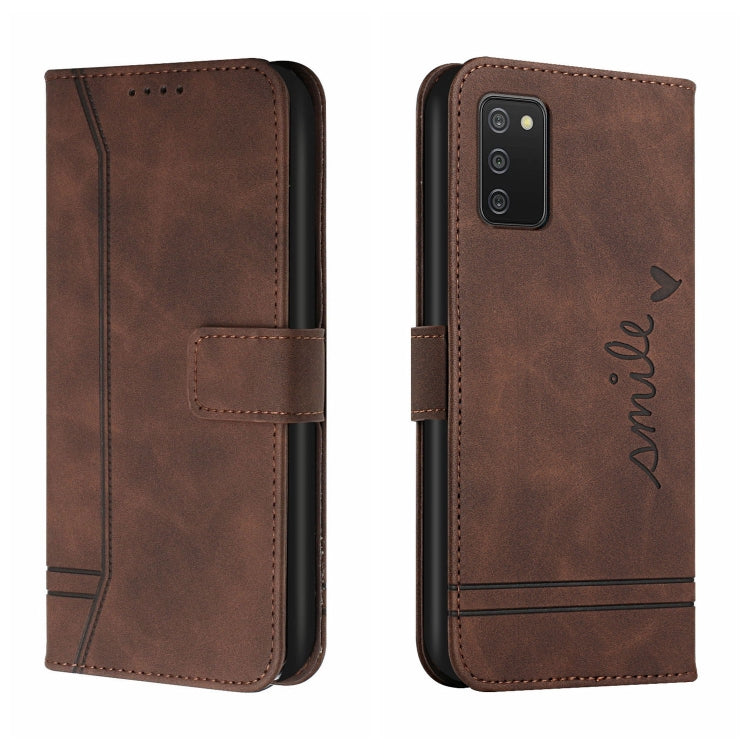 For Samsung Galaxy A03s Retro Skin Feel Horizontal Flip Soft TPU + PU Leather Case with Holder & Card Slots & Photo Frame