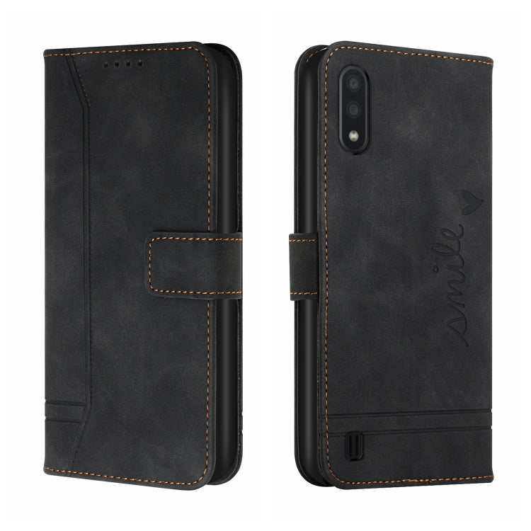 For Samsung Galaxy A10 Retro Skin Feel Horizontal Flip Soft TPU + PU Leather Case with Holder & Card Slots & Photo Frame