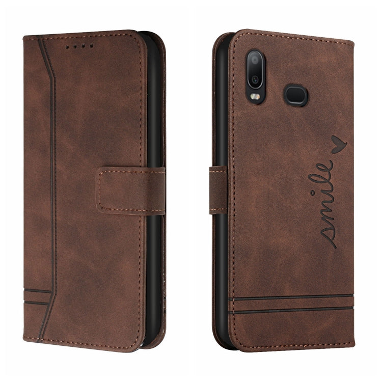 For Samsung Galaxy A10s Retro Skin Feel Horizontal Flip Soft TPU + PU Leather Case with Holder & Card Slots & Photo Frame