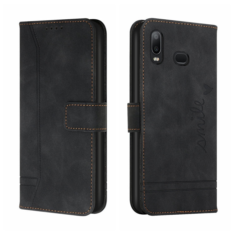 For Samsung Galaxy A10s Retro Skin Feel Horizontal Flip Soft TPU + PU Leather Case with Holder & Card Slots & Photo Frame